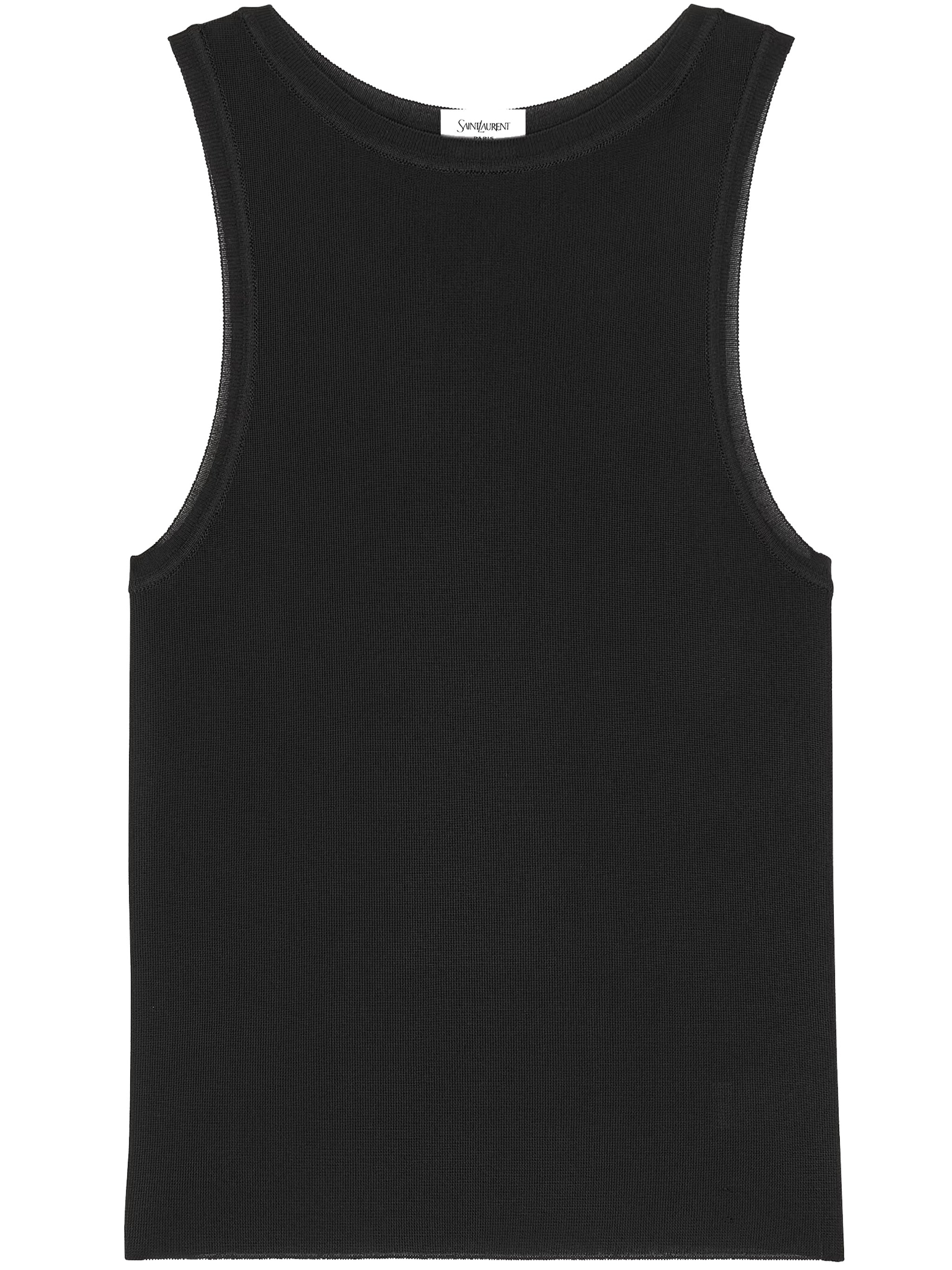 Black Canottiera In Tank Top