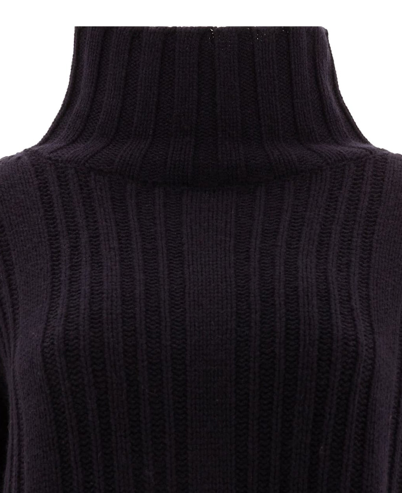Ribbed Knit Turtleneck Sweater