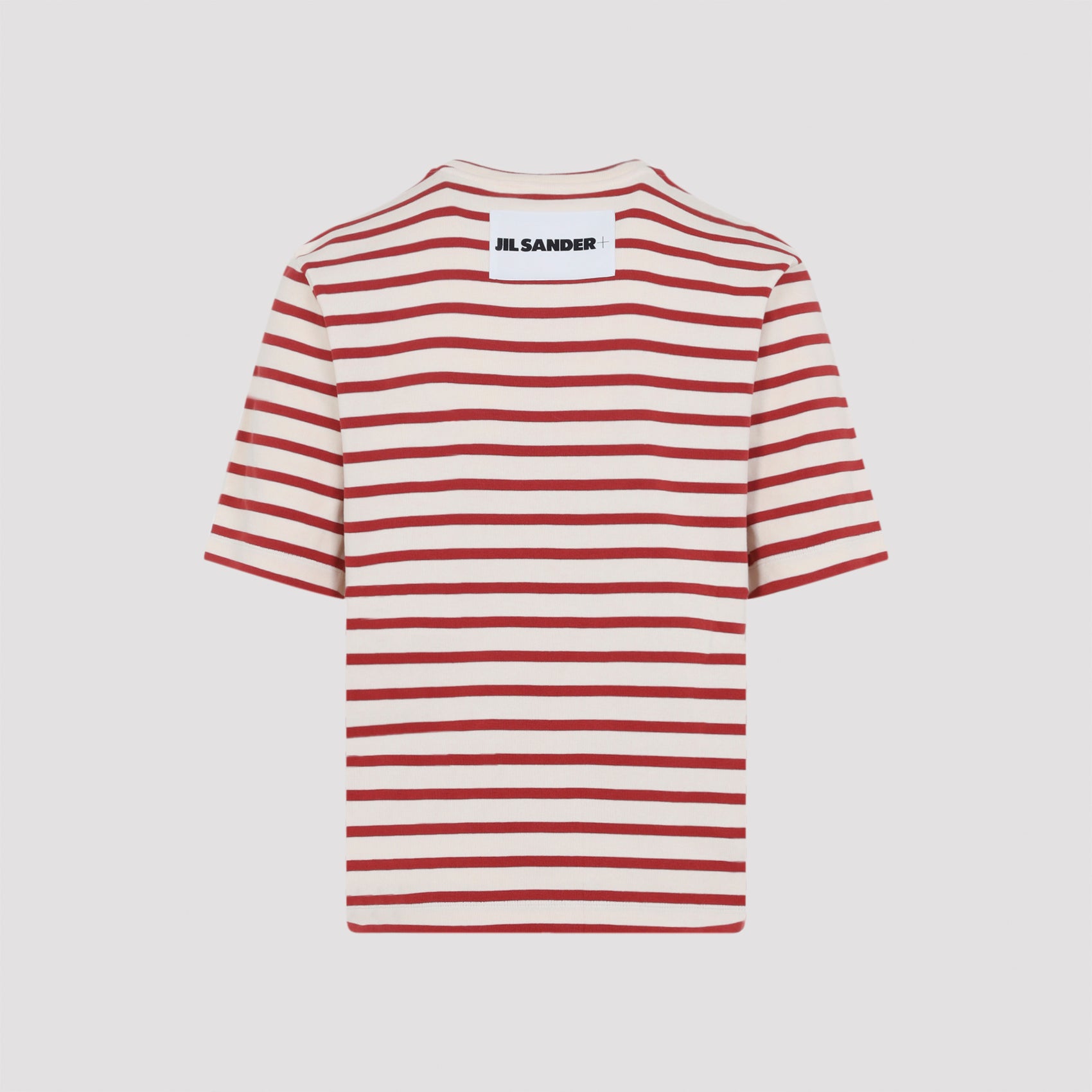 Salty Red Ribbed Cotton T-Shirt