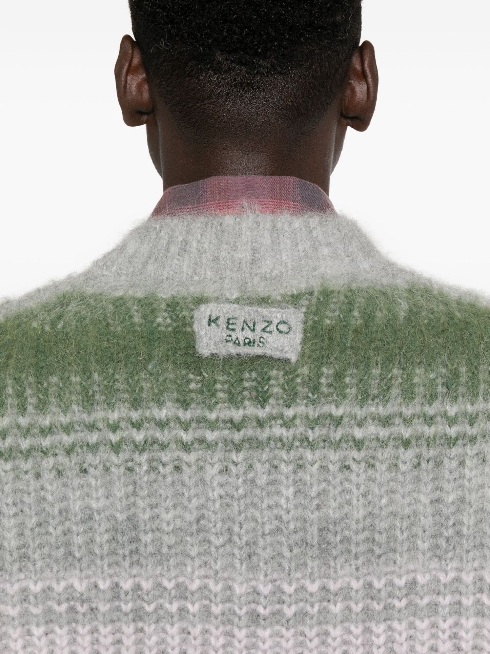 Textured Knit V-Neck Sweater