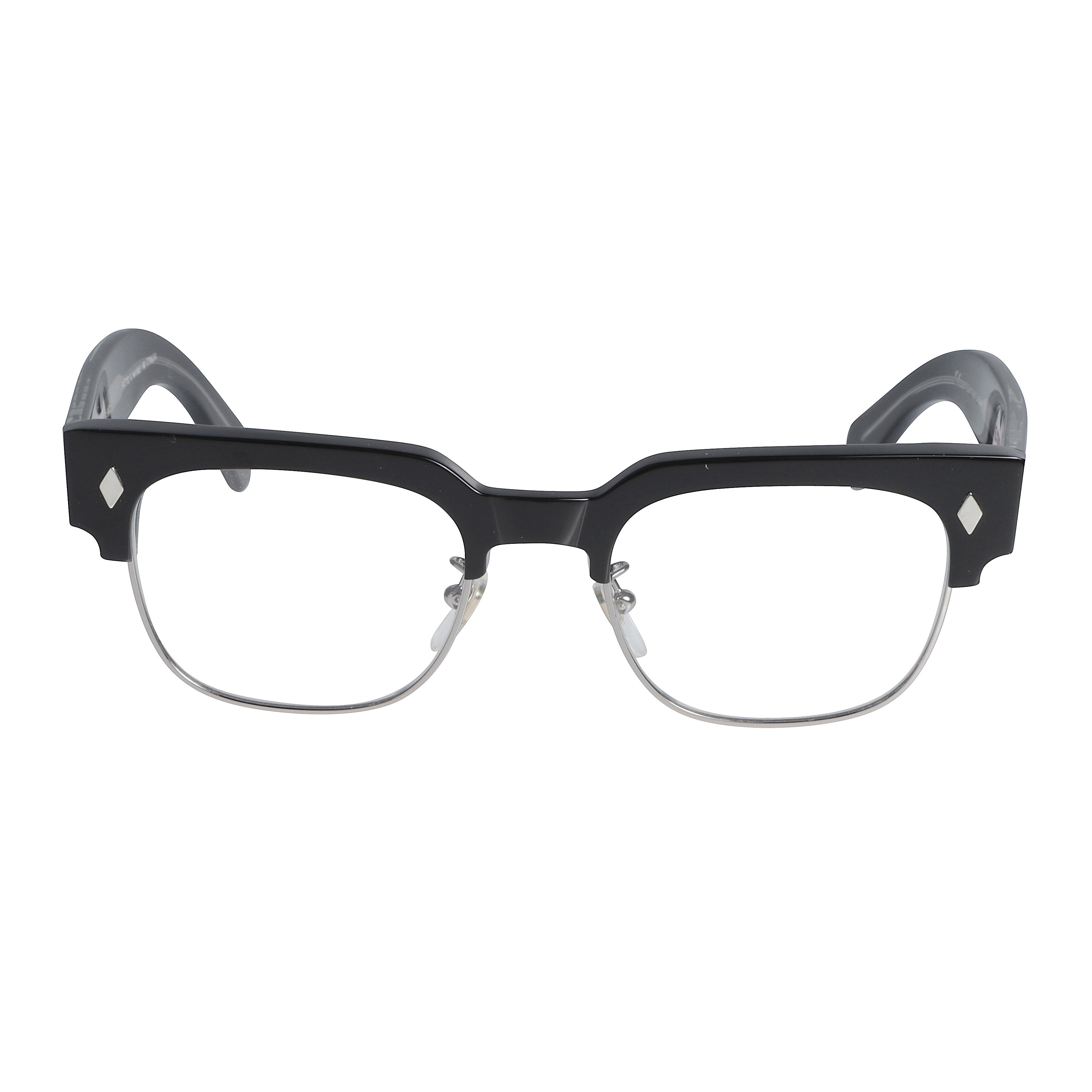 Tobako Cm Half-Rim Eyeglasses with Bold Black Frame