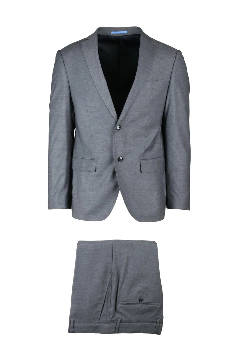 Men's Suit in Polyester and Viscose - Light Grey