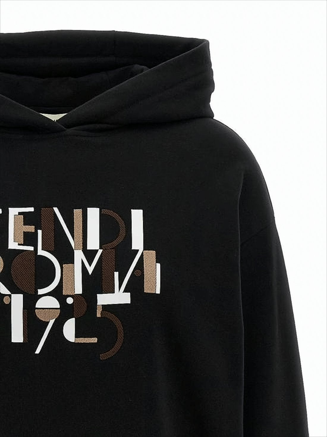 Relaxed Fit Graphic Print Fendi Hoodie