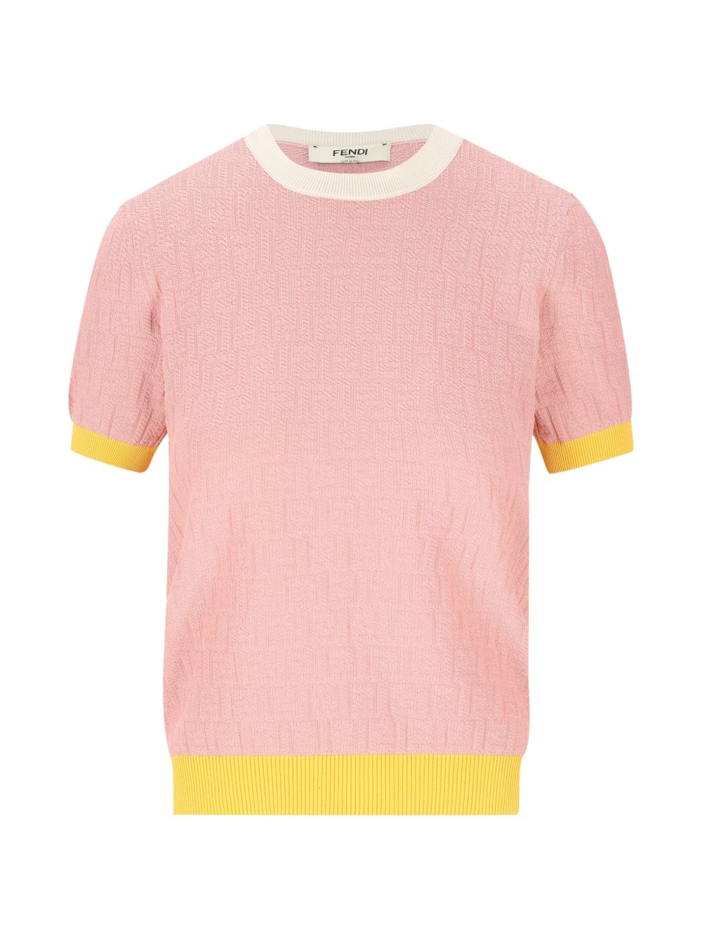 Jacquard Motif Cotton and Silk Jumper