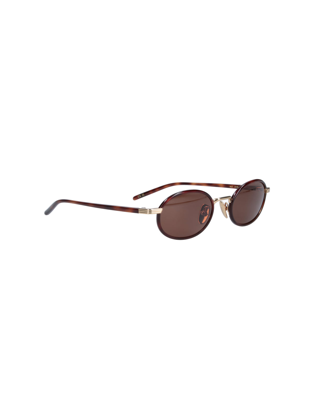Brown Lea Tortoiseshell Oval Polarized Sunglasses