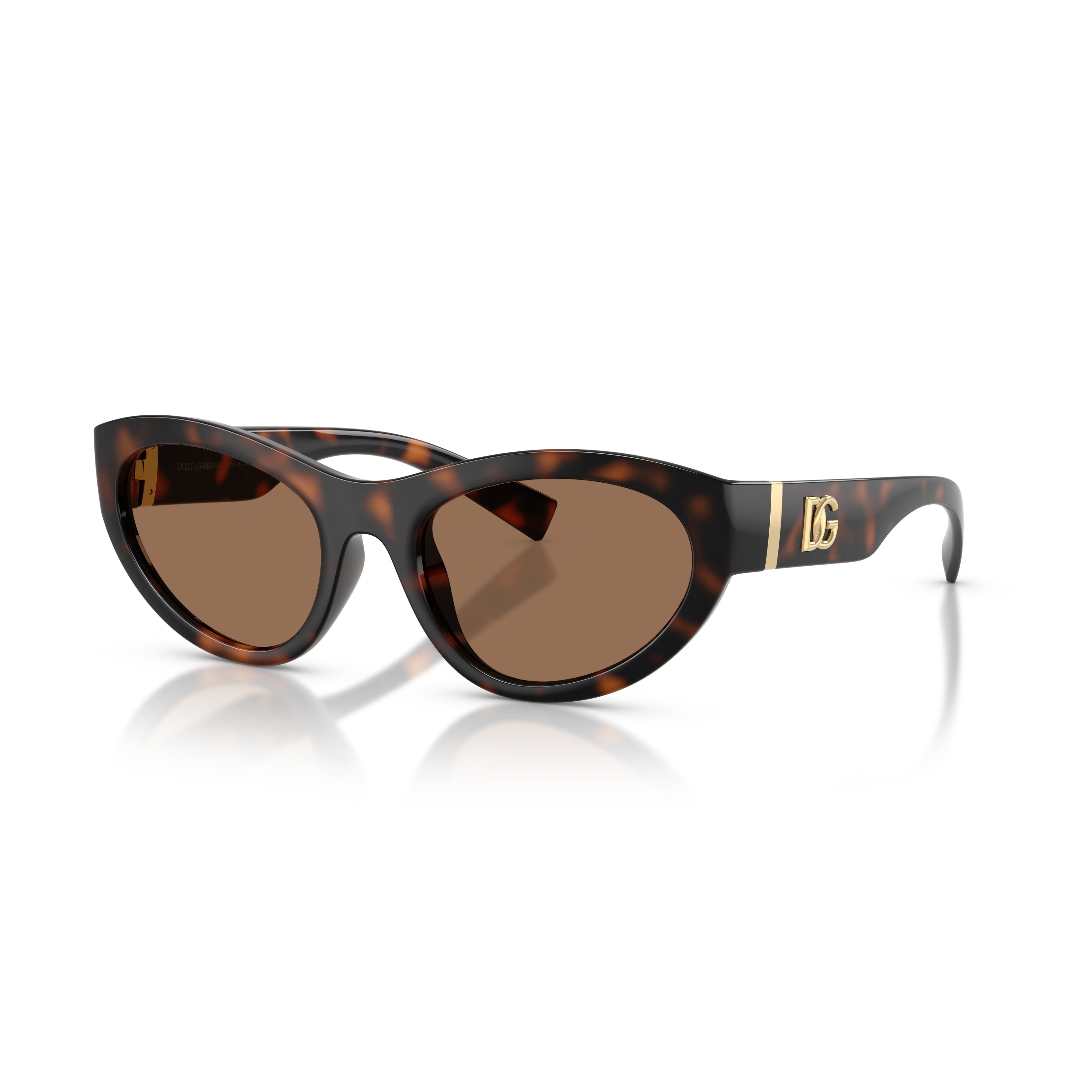 0dg6207 Tortoiseshell Cat-Eye Sunglasses with Gold-Tone Logo Detail