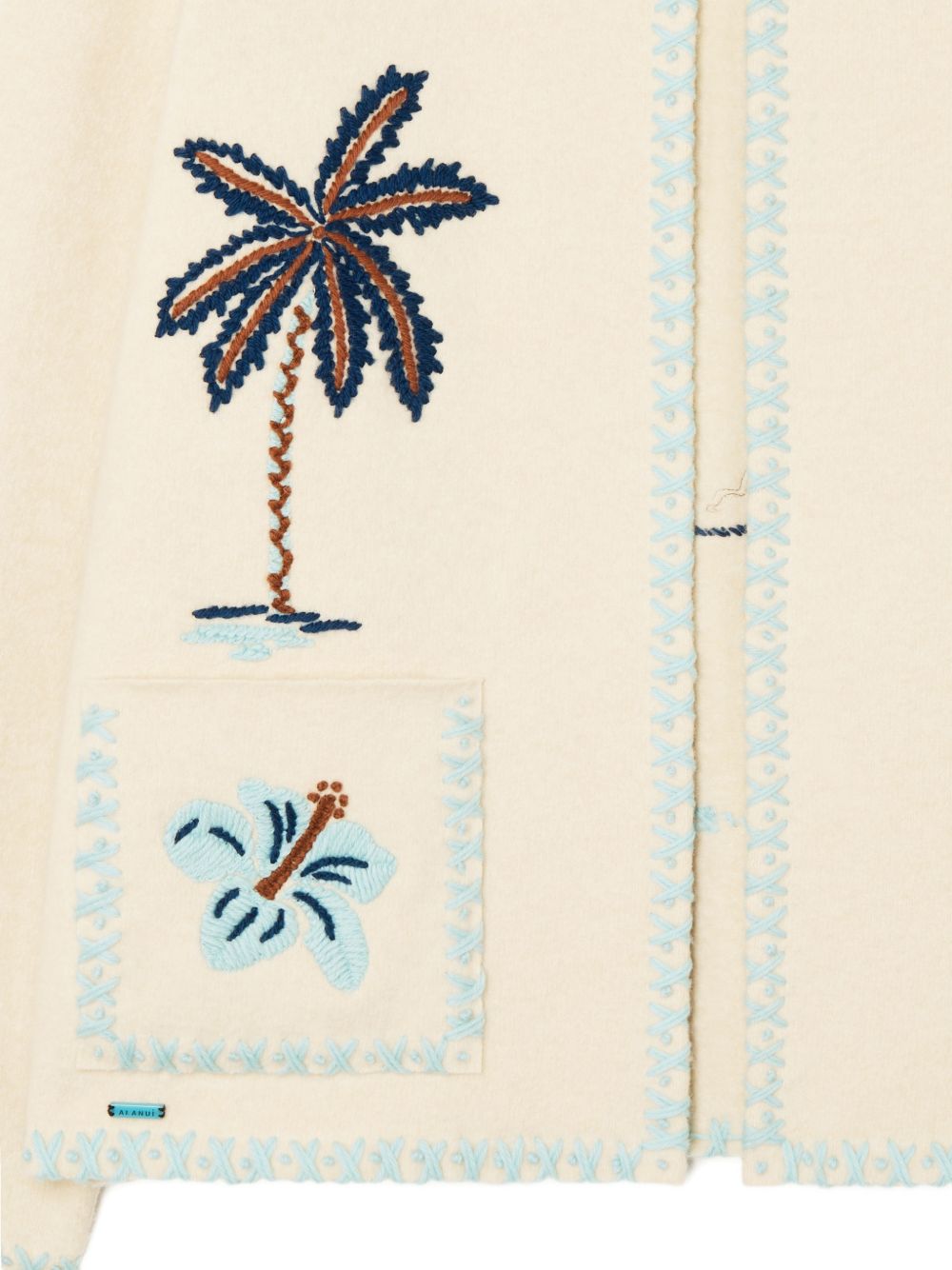 Boxy Cream Sweater With Intricate Embroidery