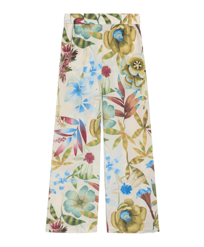 Silk Crepe de Chine Maxi Trousers