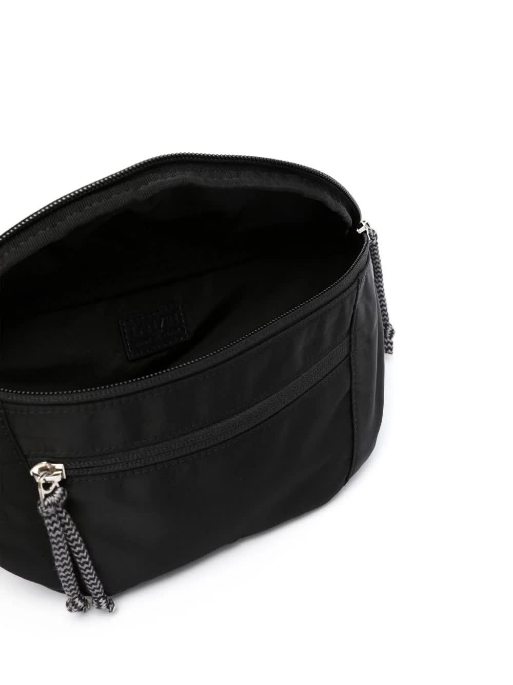Black Small Waist Bag Curb Nylon Bag