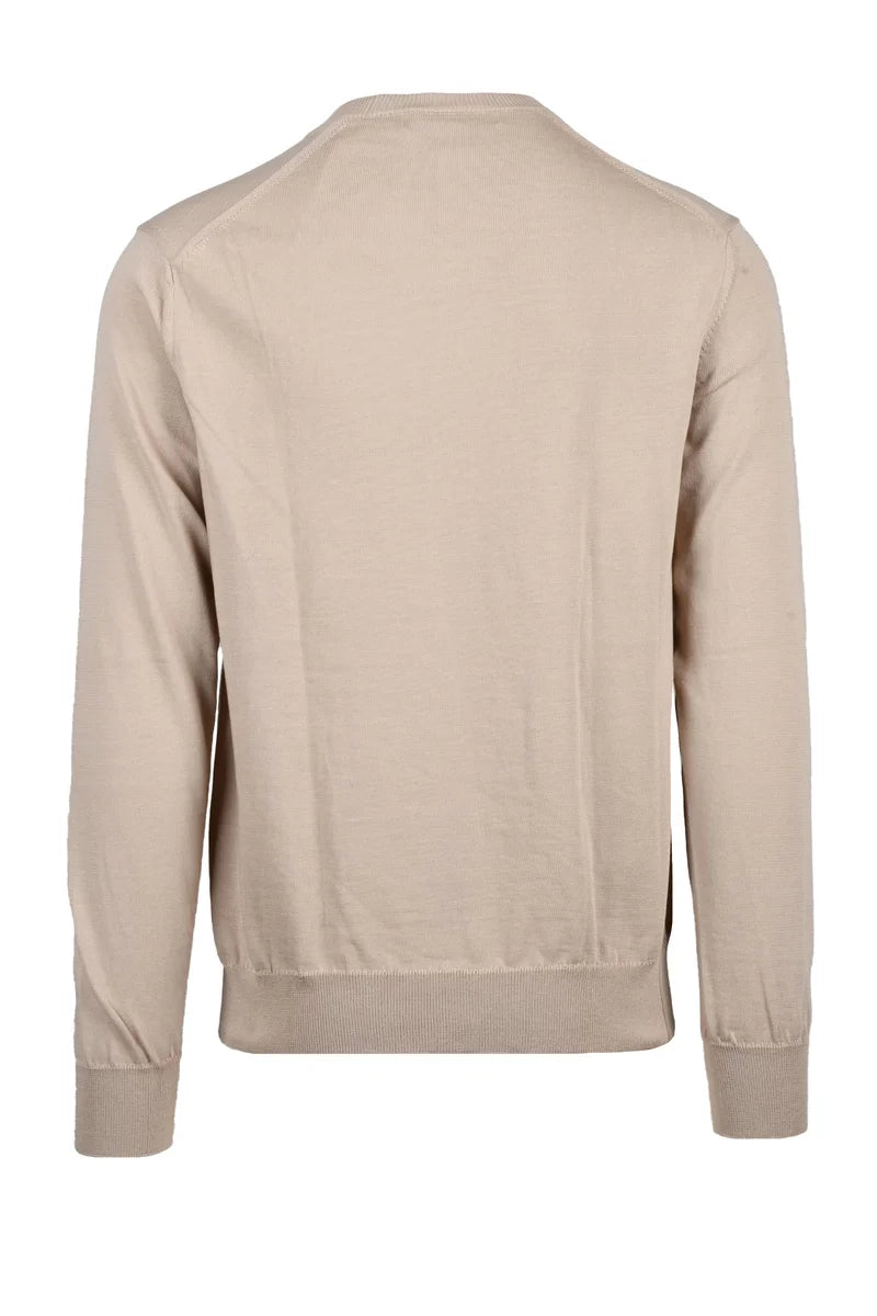Crew Neck Sweater - Beige
