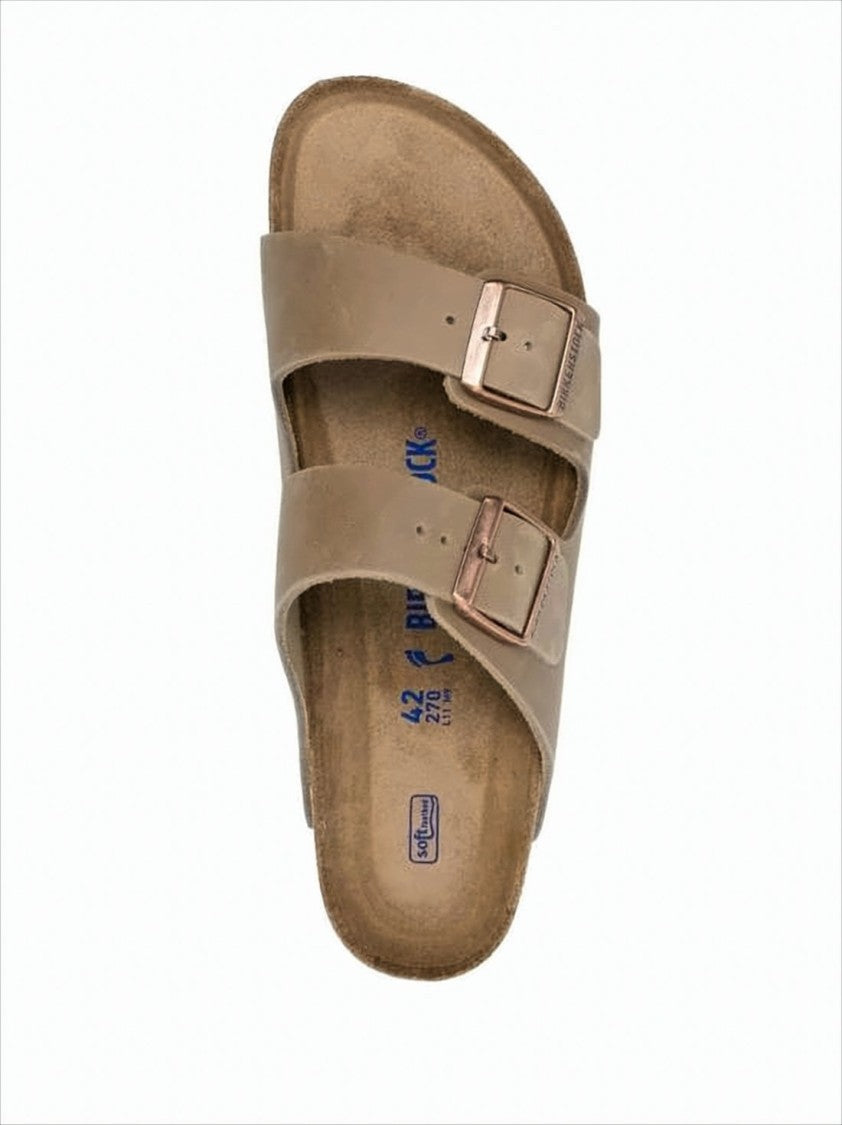 Double Strap Suede Sandals with Adjustable Buckles