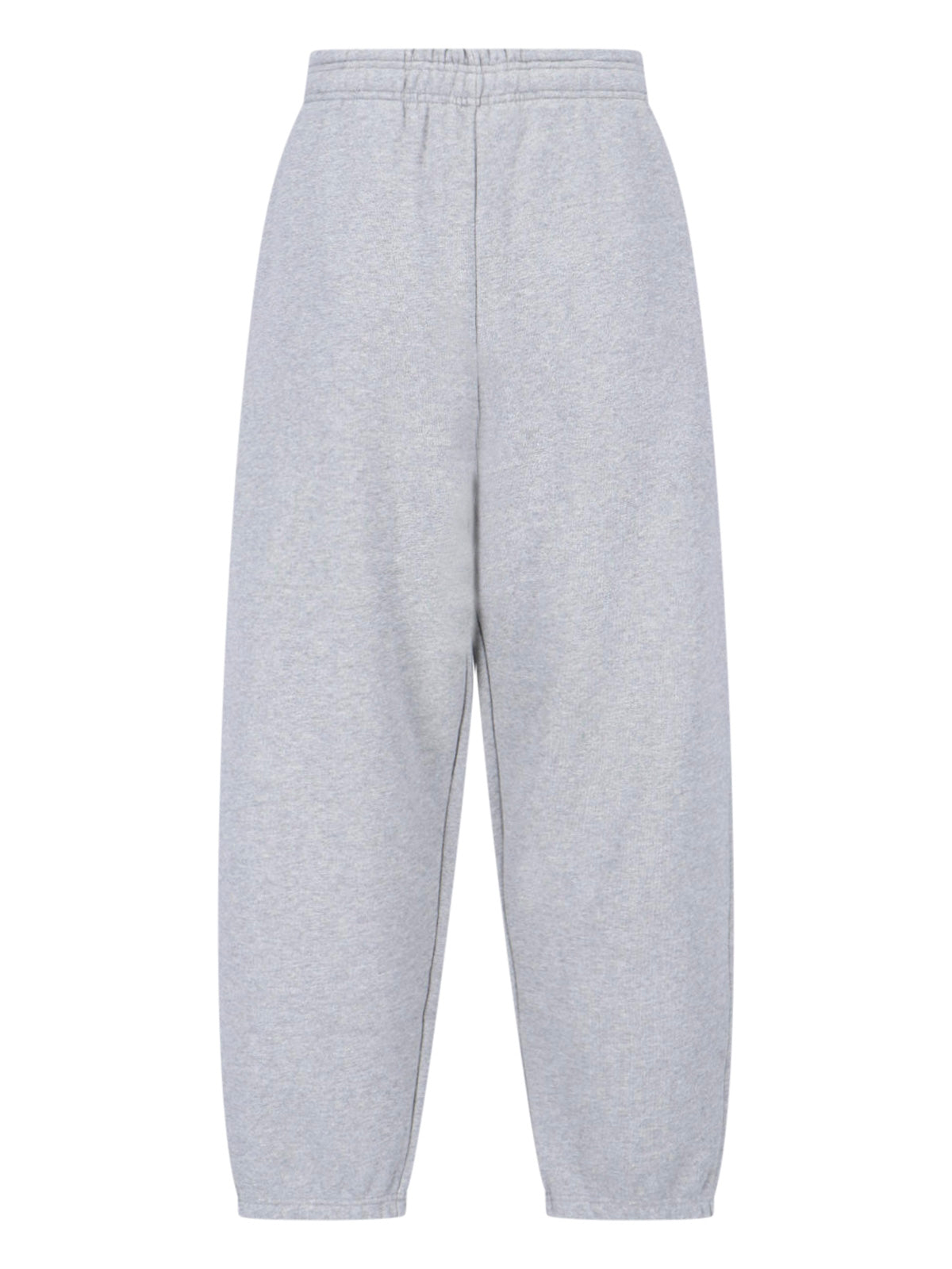 Grey Relaxed-Fit Cotton Sweatpants