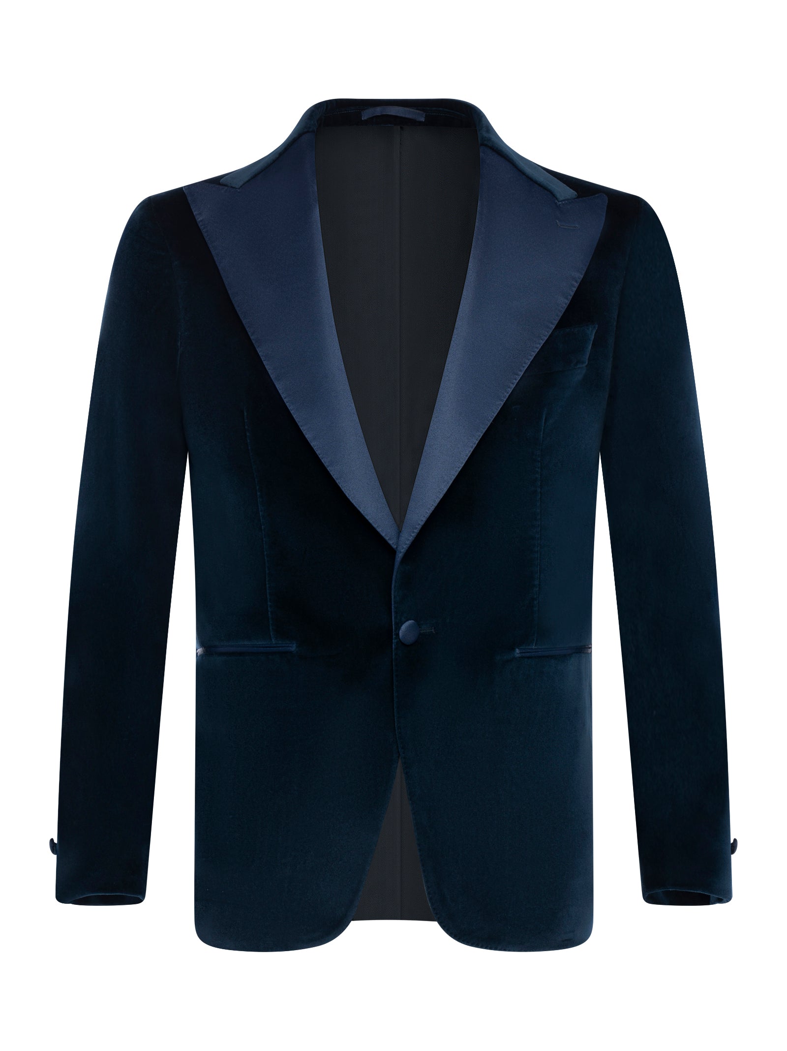 Single-Breasted Velvet Ceremonial Jacket