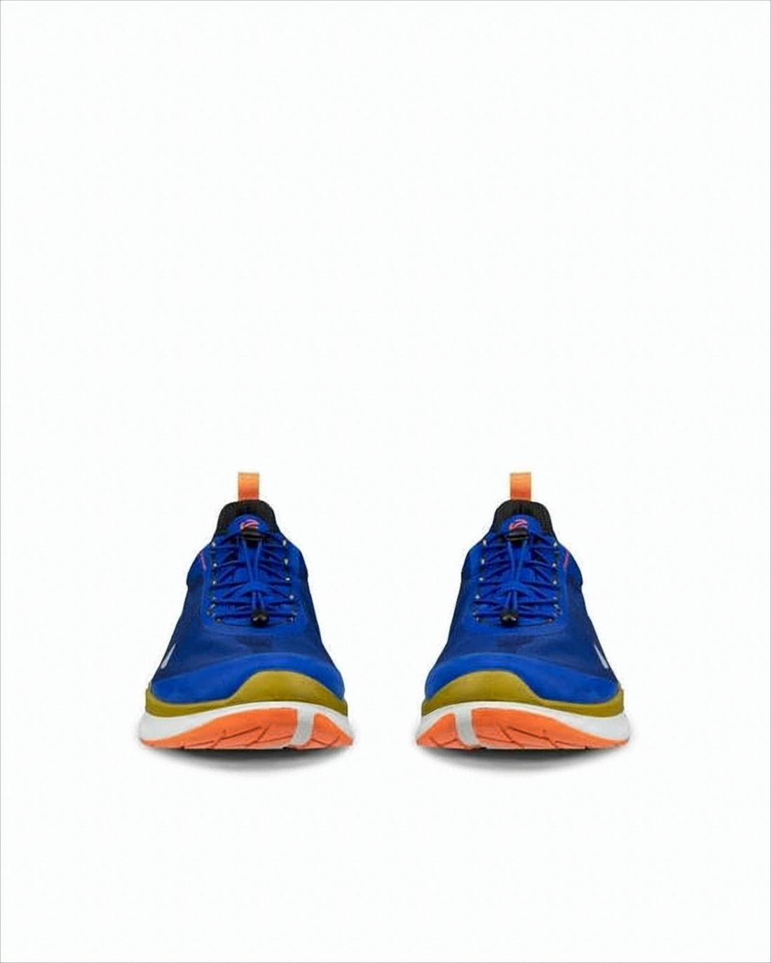 Sleek Blue Fabric Sneakers