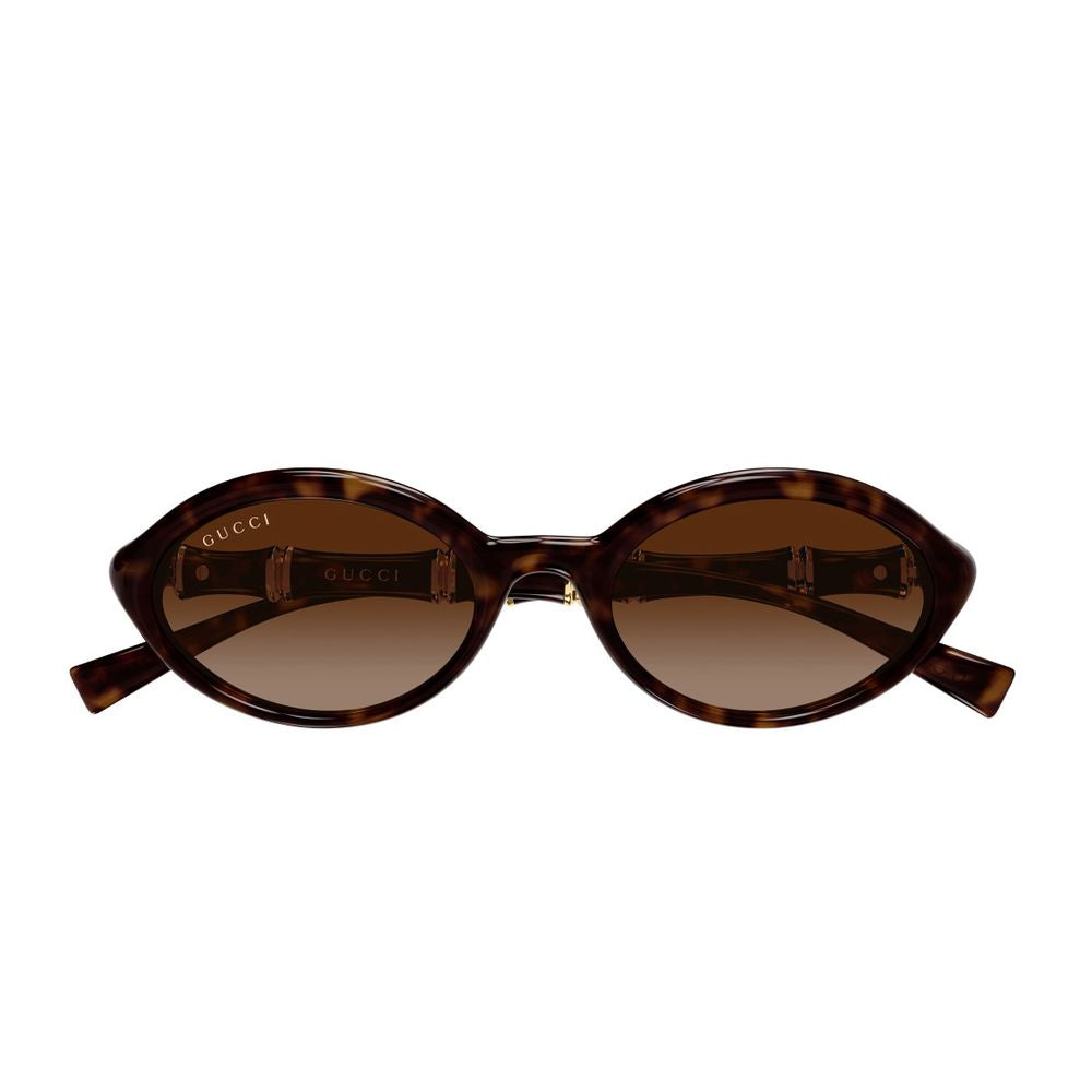 Oval-Shaped Retro-Inspired Sunglasses with Gold Accents GG2059S Linea Sign