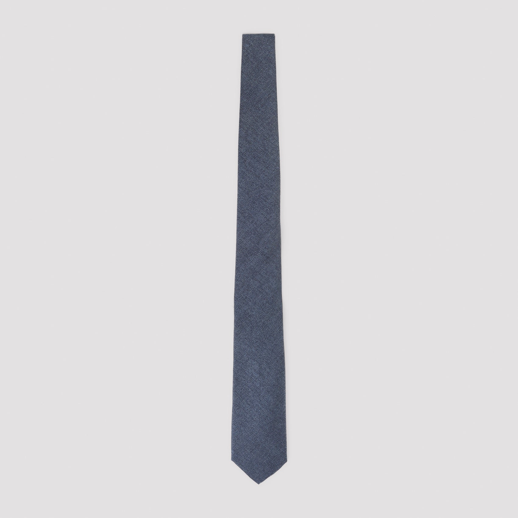 Textured Blue Silk Tie