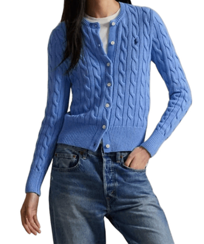 New Litchfield Blue Cable Knit Cardigan