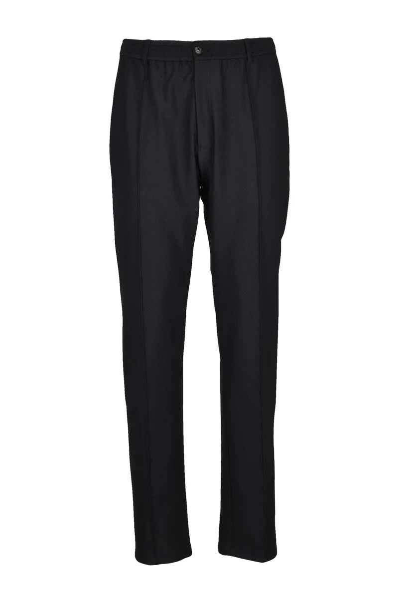 Nylon Stretch Trousers - Black