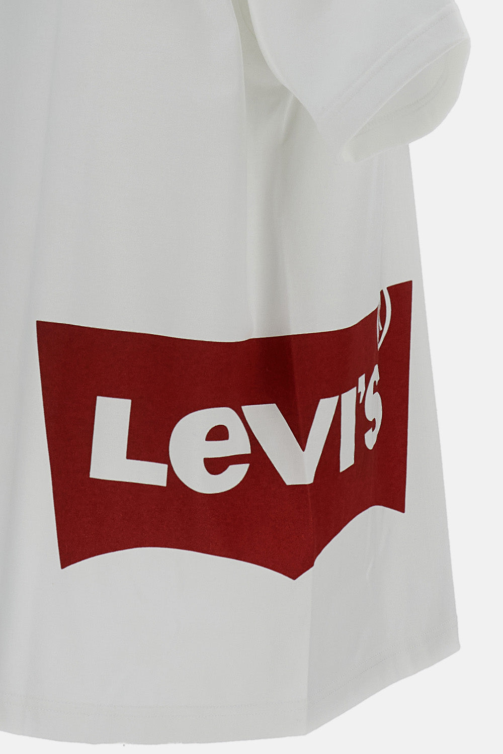White 'Short-Sleeved Wide' Cotton T-Shirt
