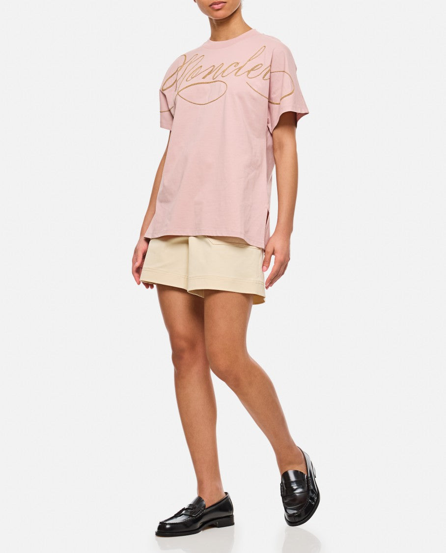 Crew-Neck T-Shirt With Iconic Logo Design