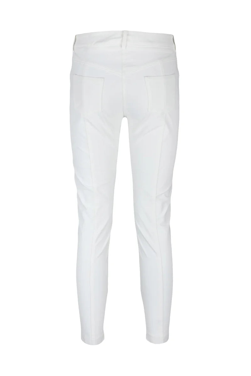 Slim-Fit Trousers with Gold-Tone Hardware Accents