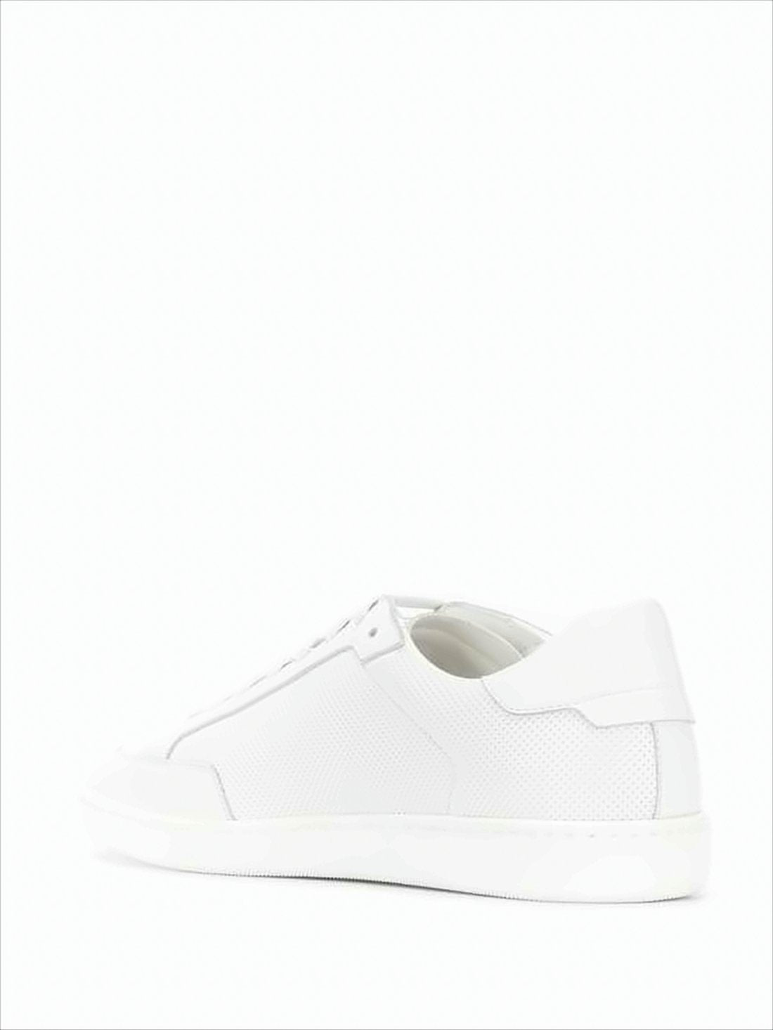 Perforated Calf Leather Low-Top Sneakers