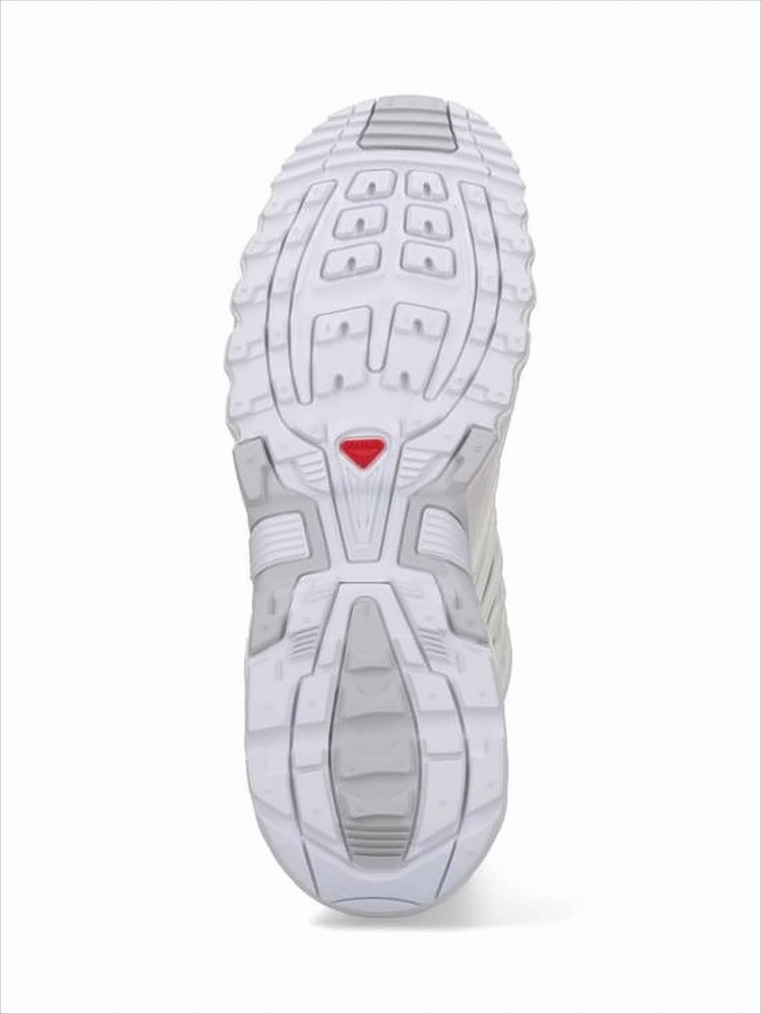 Translucent Mesh-Panel White Sneakers