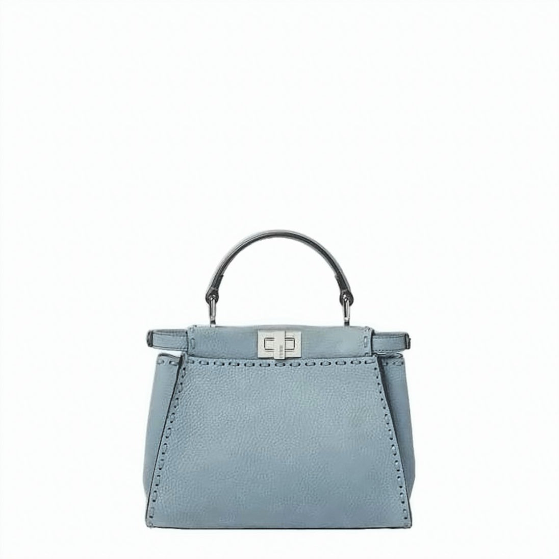 Trapezoidal Blue Crossbody Bag