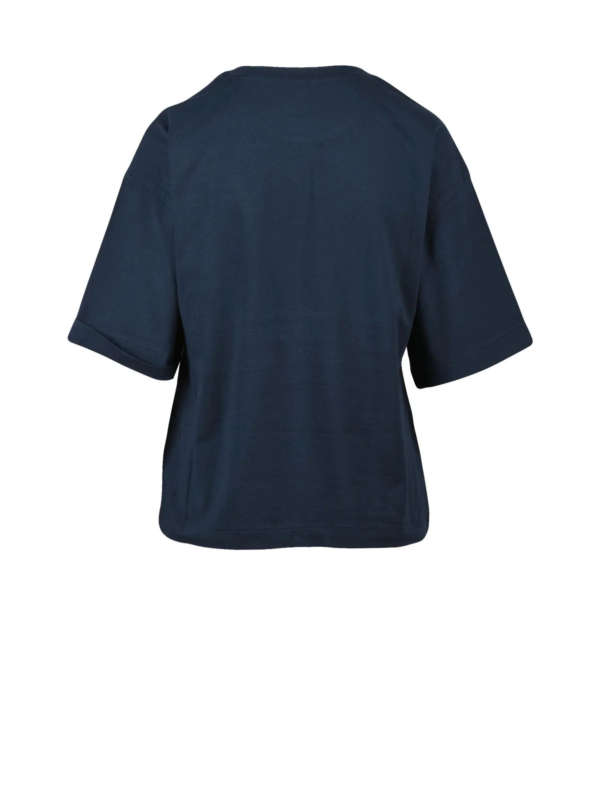Dark Blue Cotton Elastane T-shirt