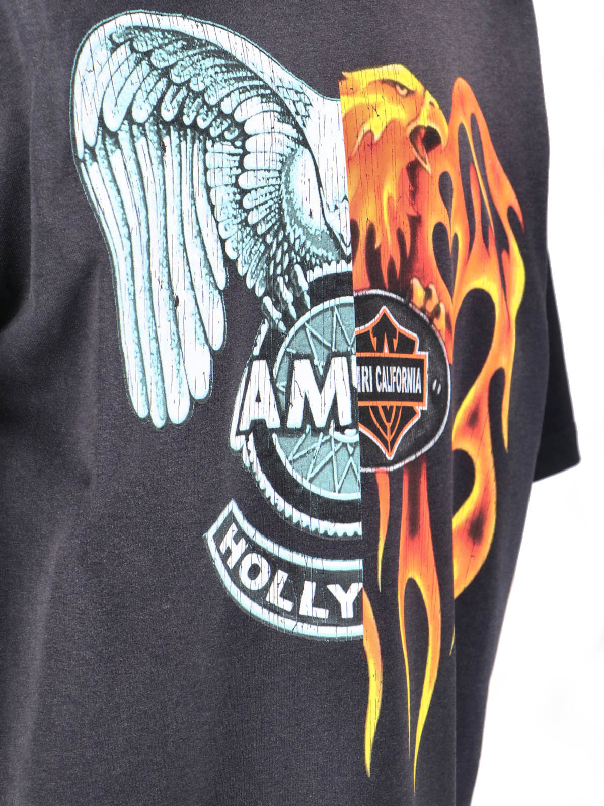 Crew Neck Graphic T-Shirt with Contrasting Print