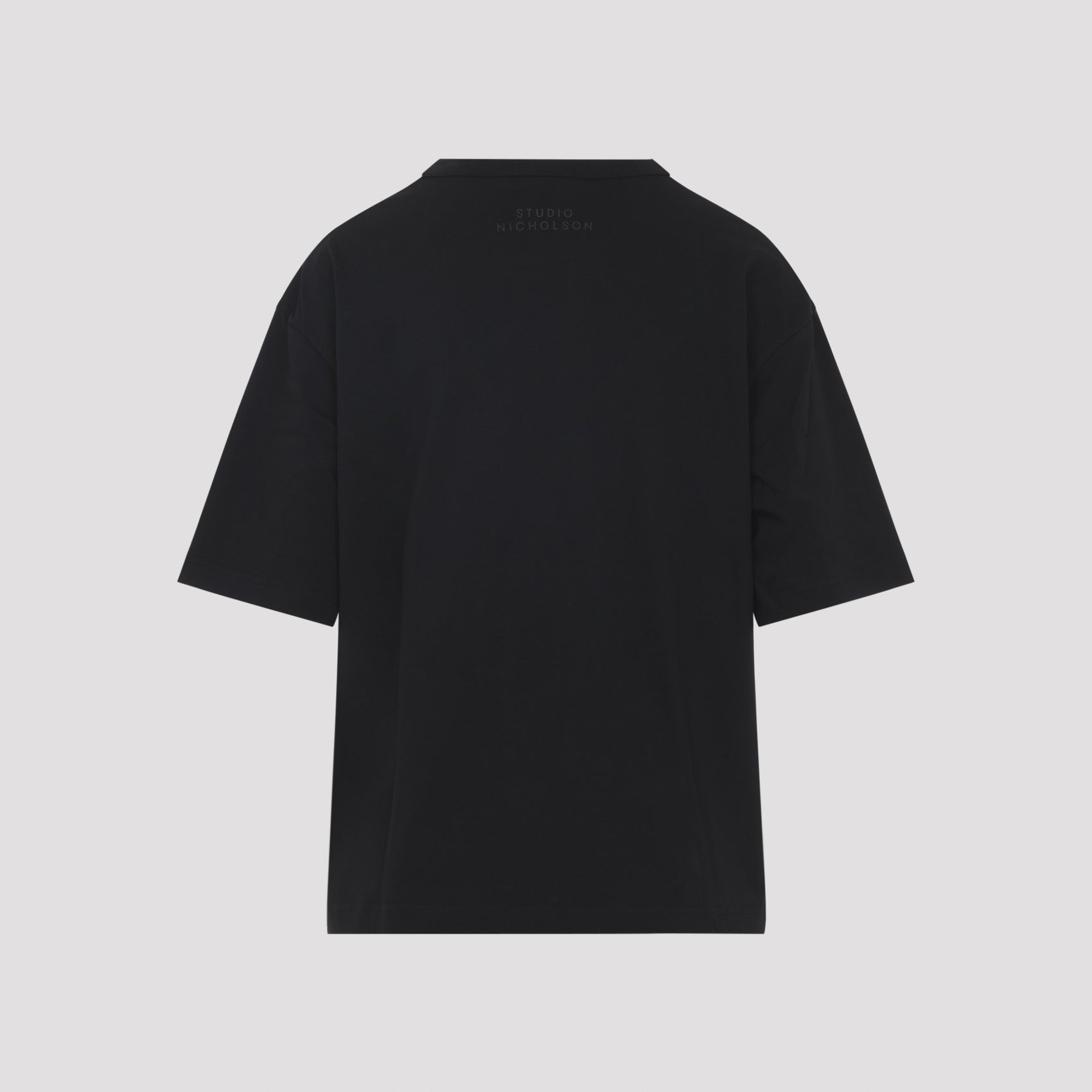 Black Cotton T-Shirt With Relaxed Fit