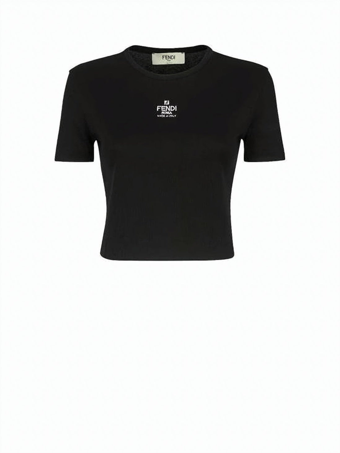 Fitted Crop Top with Round Neckline