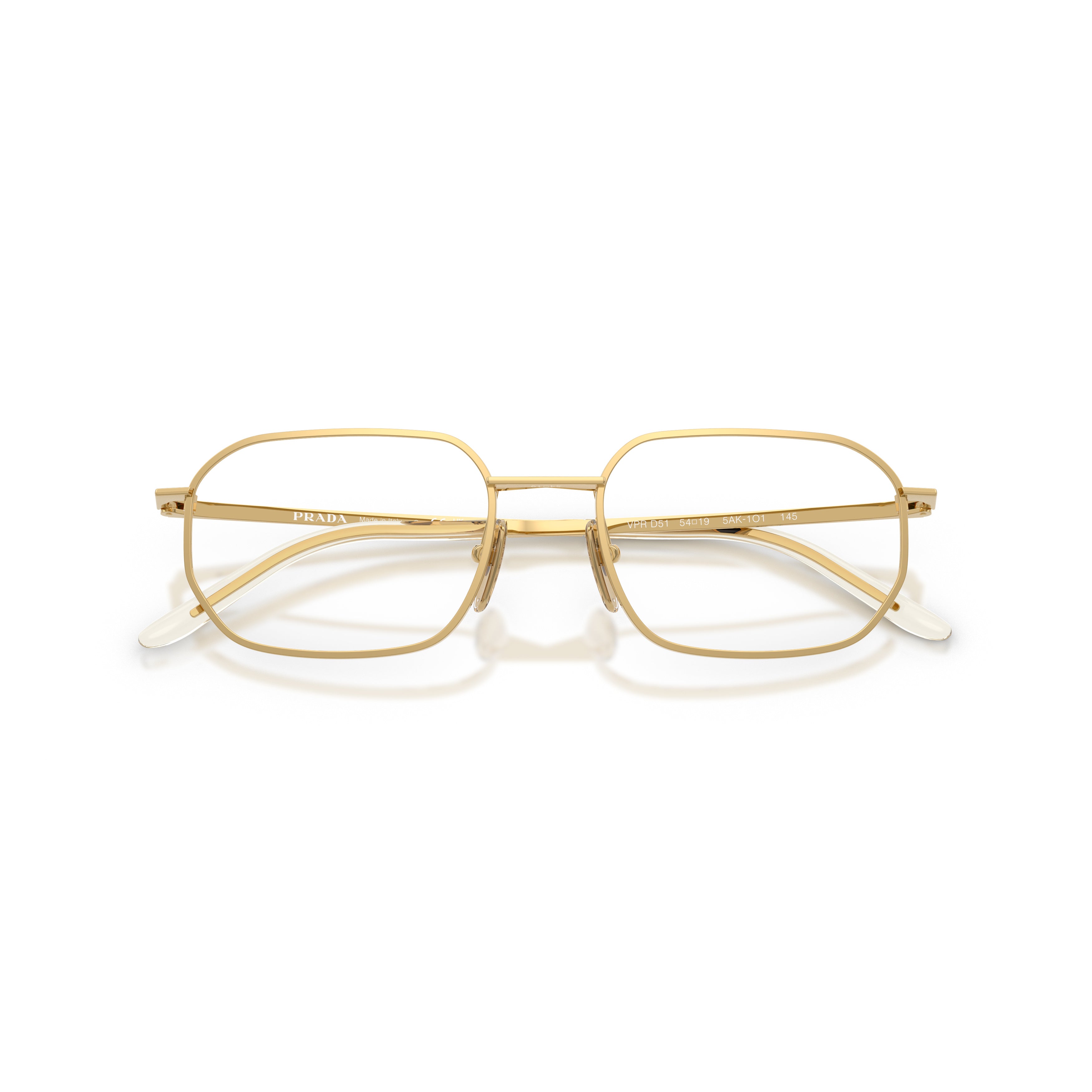 0pr D51v Thin Gold Metal Frame Sunglasses