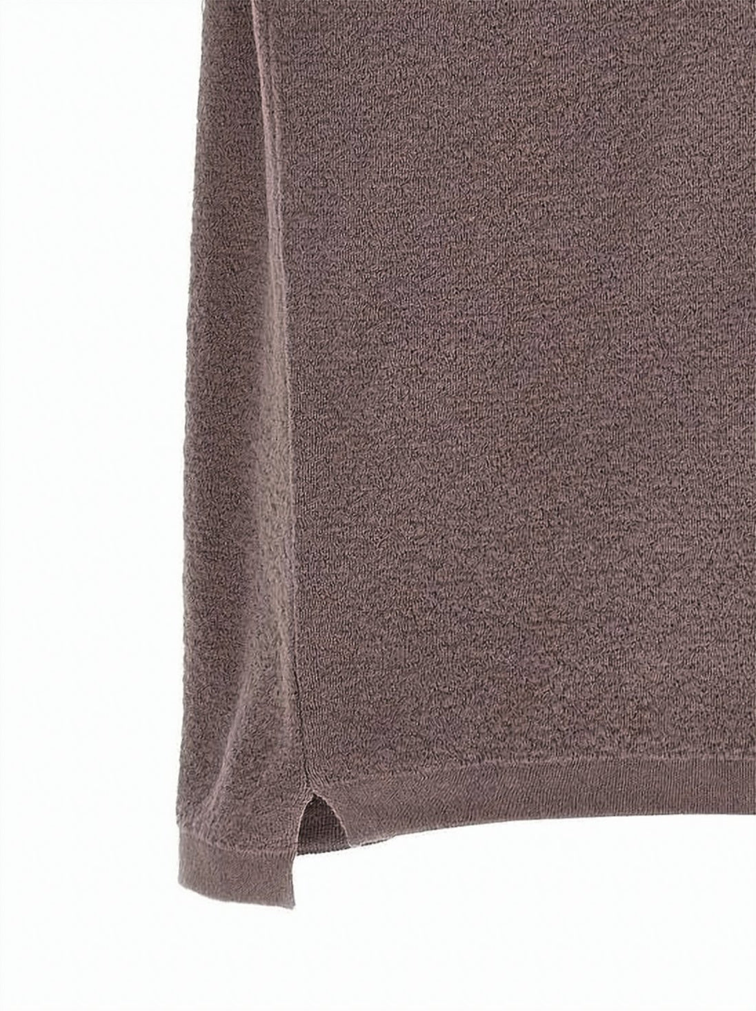 Textured Polo Shirt with Zip-up Collar
