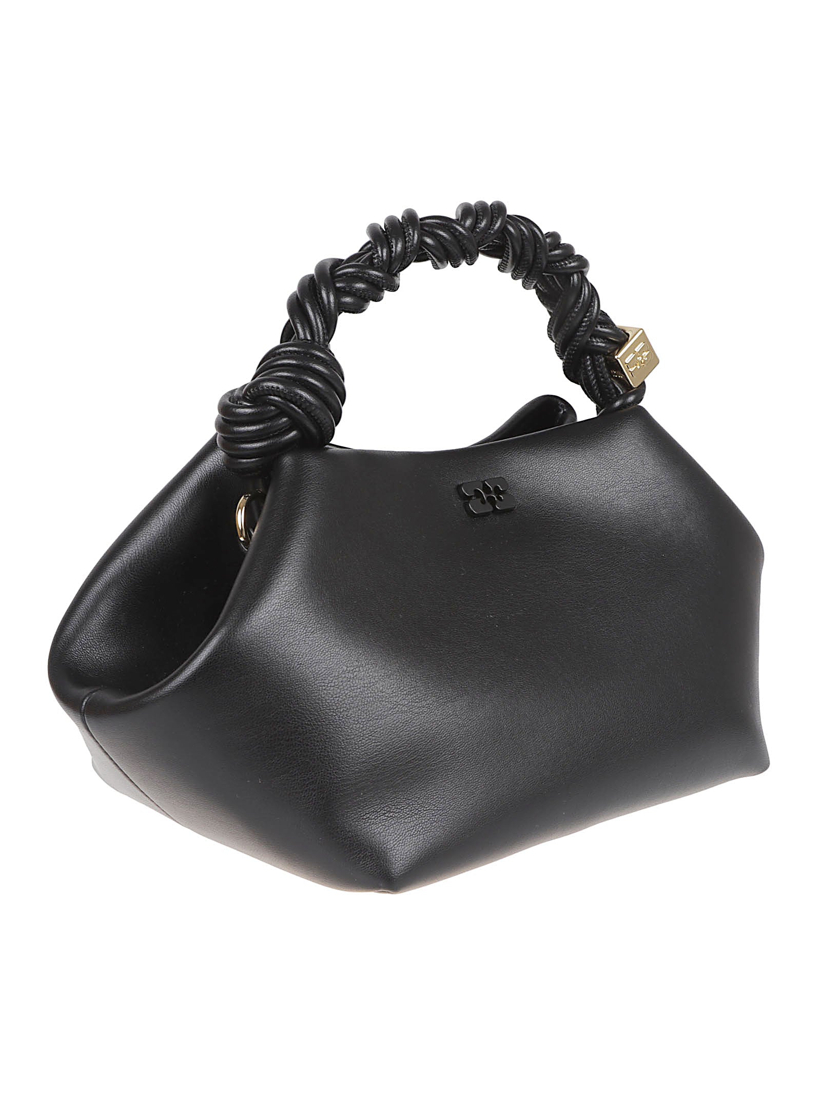 Black Handbag with Twisted Handle