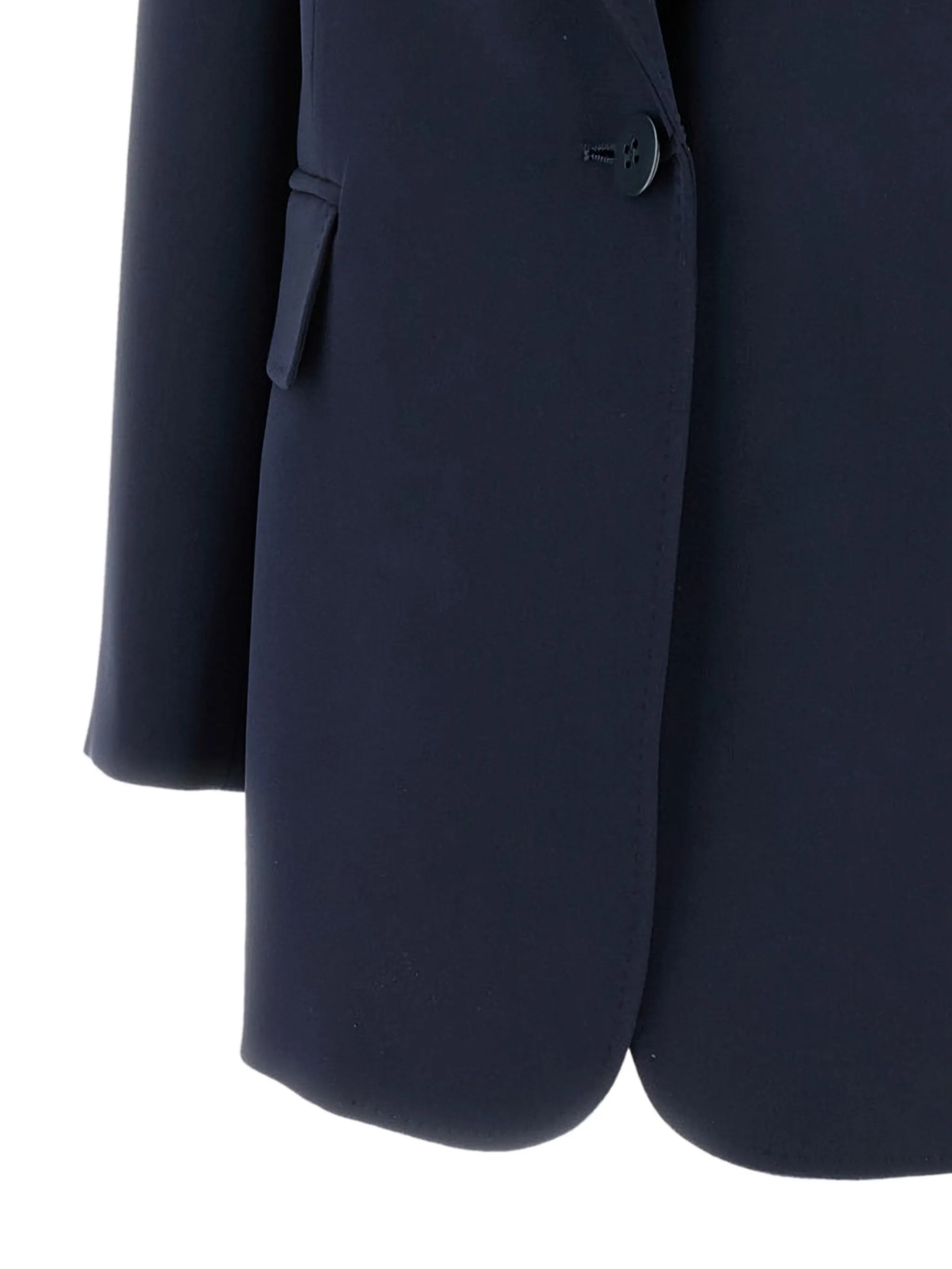 Navy Bosco Structured Fabric Blazer