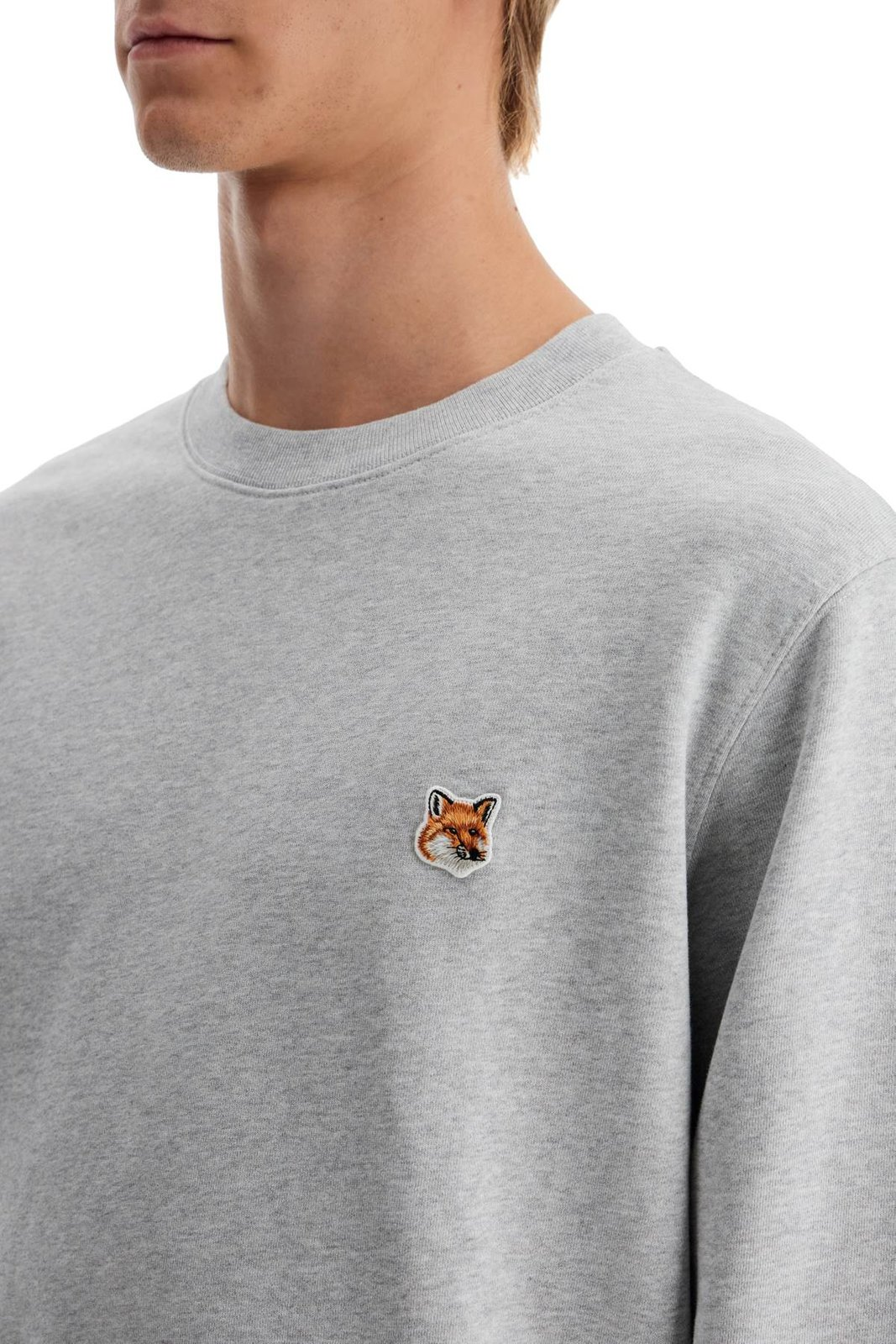 Minimalistyczna Bluza z Długim Rękawem i Wyszywanym Logo