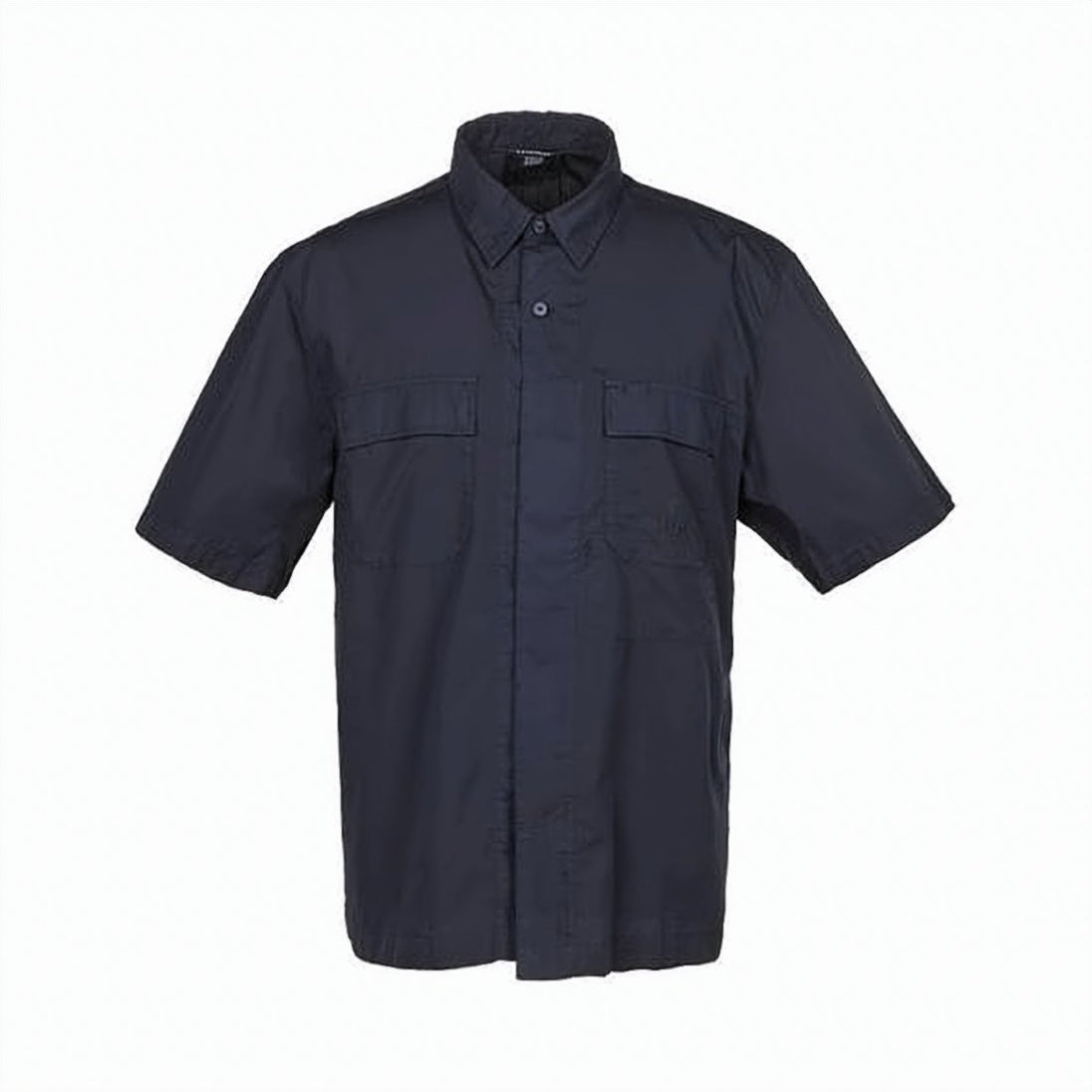 Short-Sleeve Shirt with Button-Down Collar