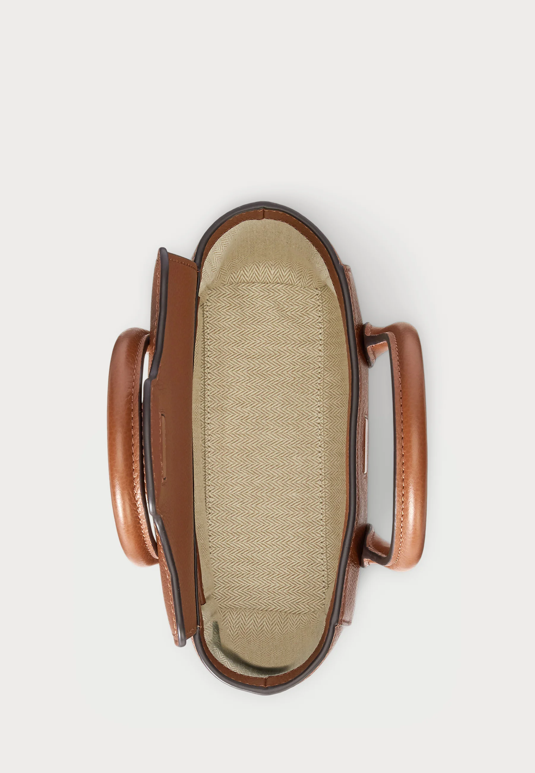 Brown Tnnr Small Rattan Satchel Bag