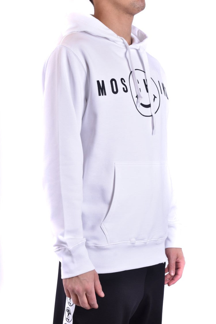 Graphic Logo Hoodie With Adjustable Drawstrings