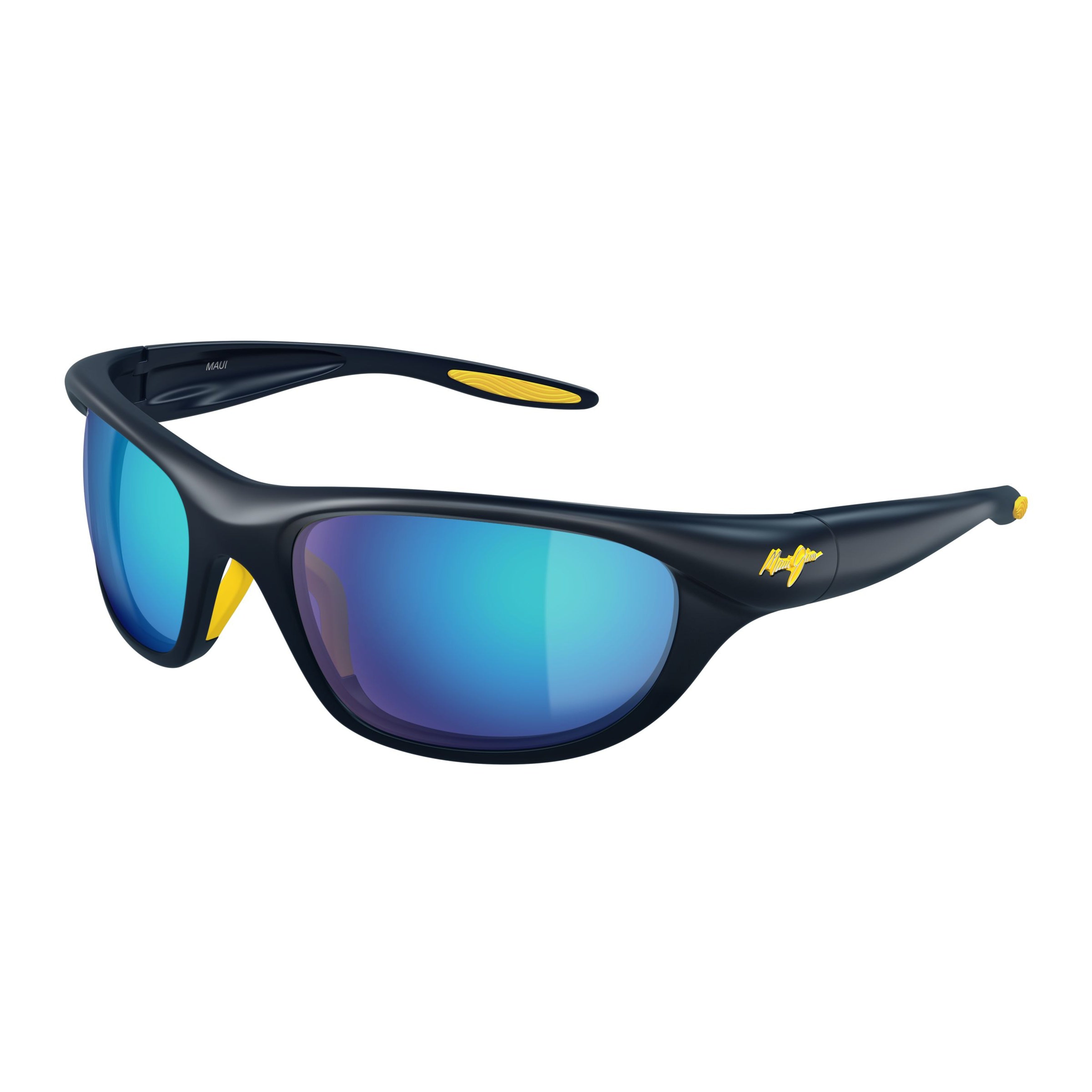 Haulani Wraparound Sunglasses with Gradient Reflective Lenses
