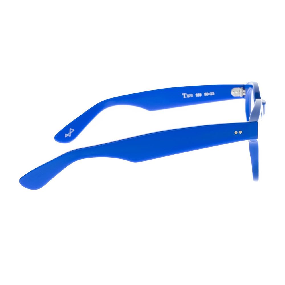 T070 Phantos-Shaped Blue Acetate Sunglasses