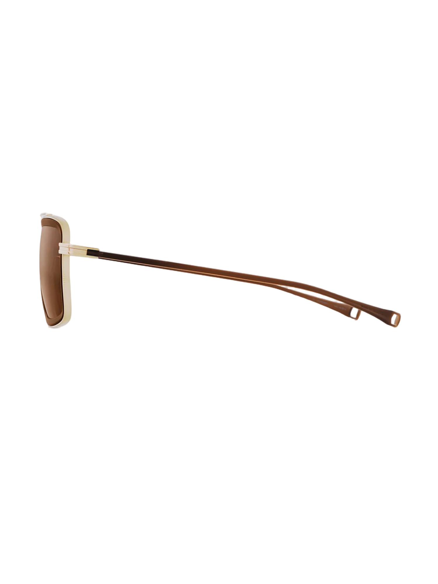 Rectangular Brown-Tinted Sunglasses