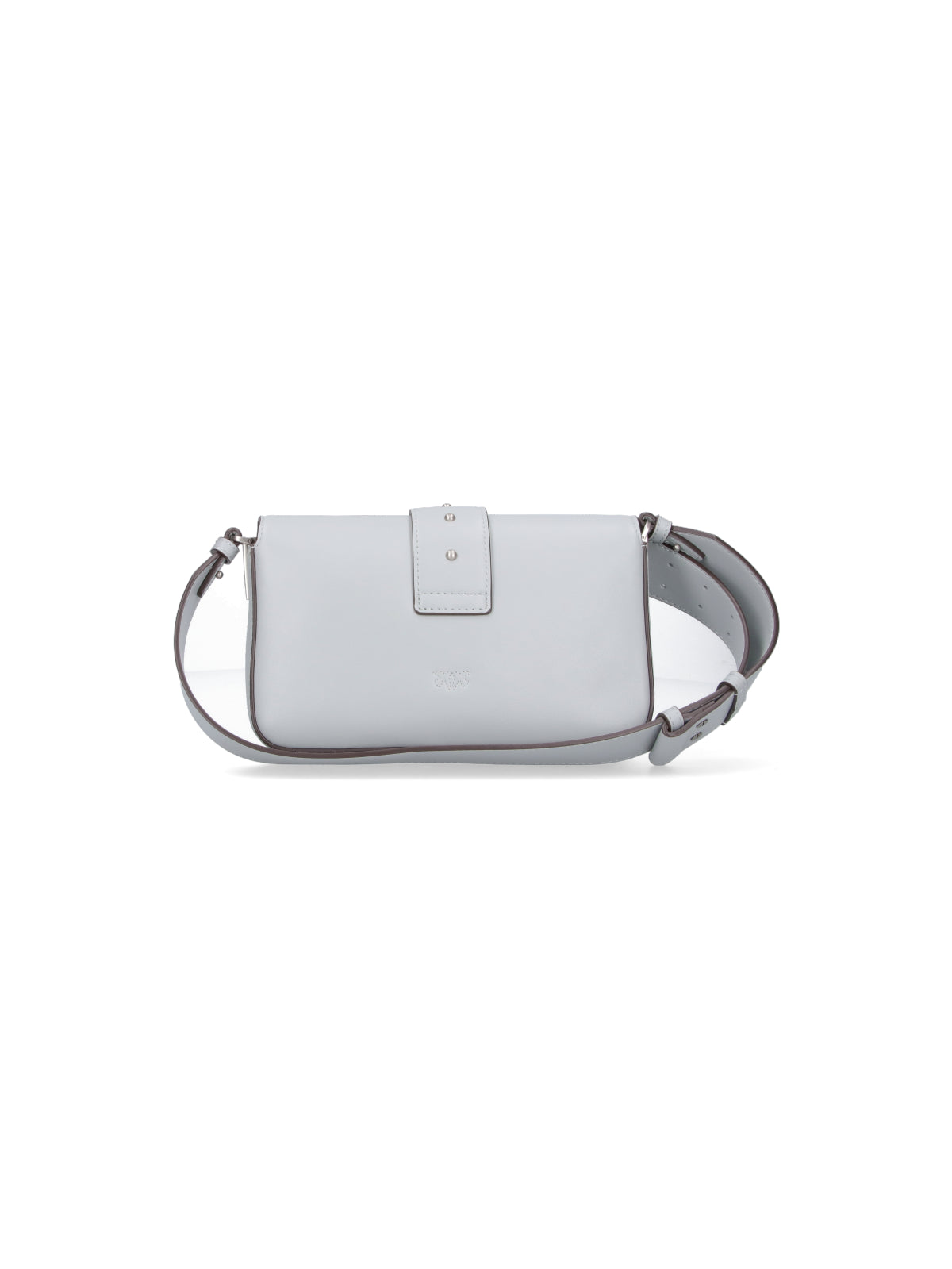 Medium Grey Handbag With Structured Silhouette And Versatile Carrying Options