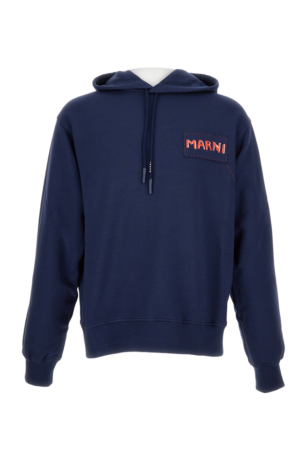 Loose-Fit Hoodie with Front Logo Detail