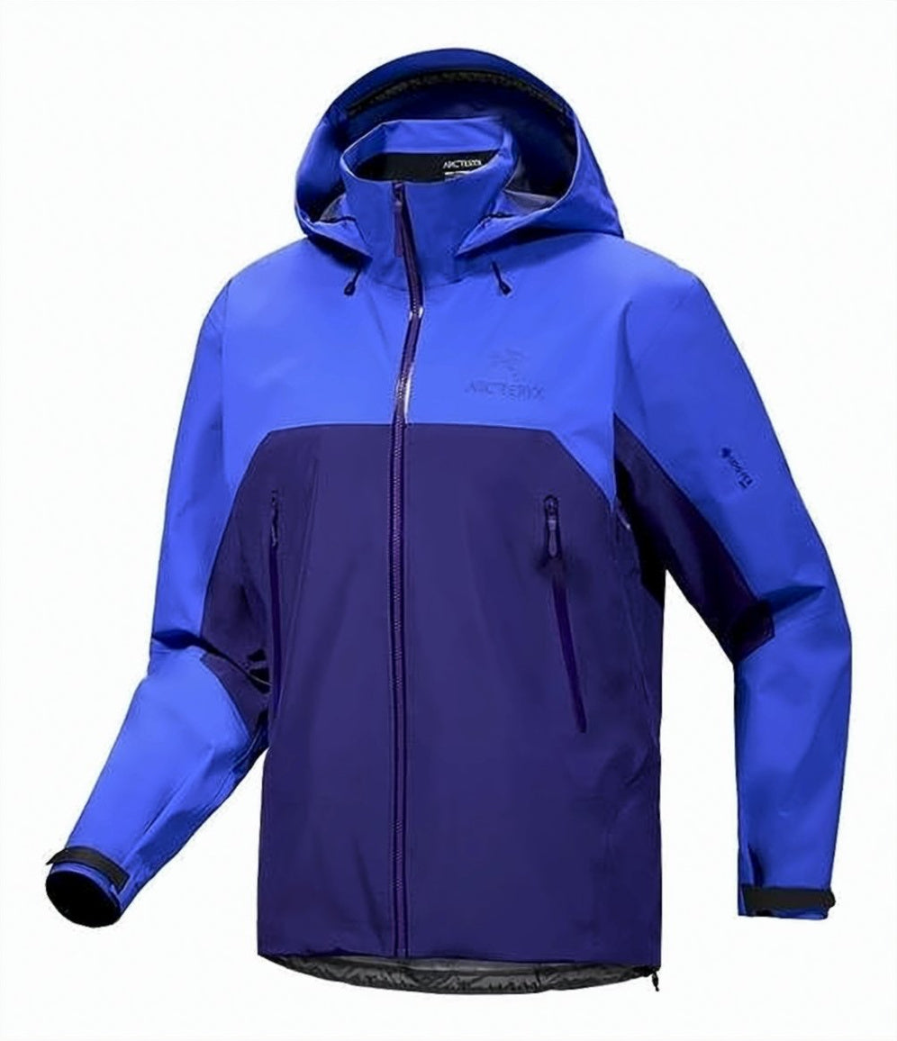 Two-Tone Blue Casual Jacket