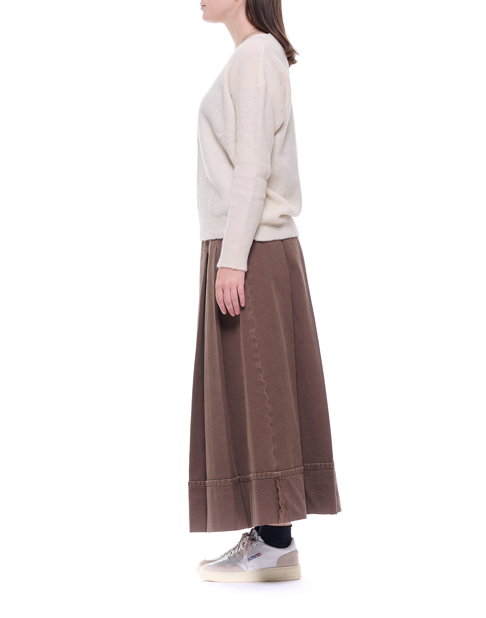 V-Neck Alpaca Blend Sweater With