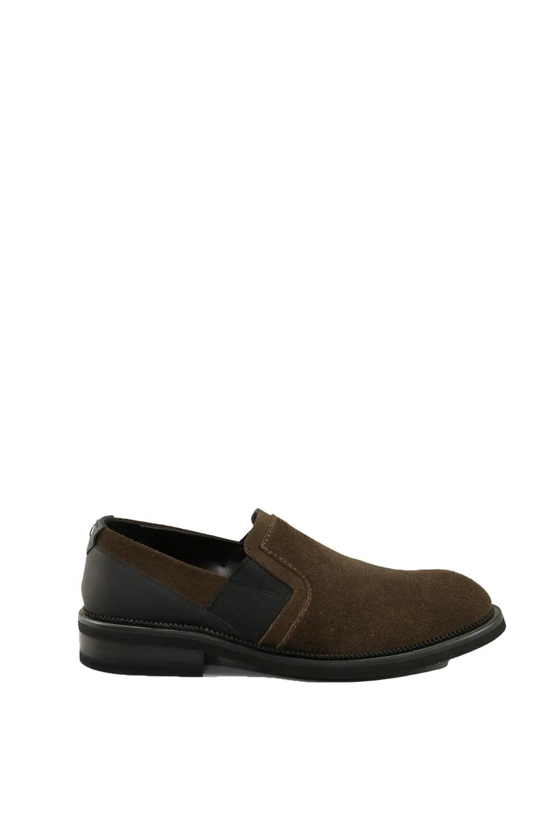 Suede Slip-ons - Brown