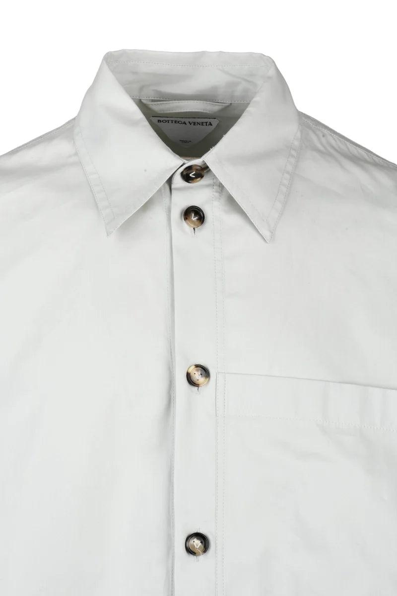 Oversized Shirt Cotton/Silk - Light Grey