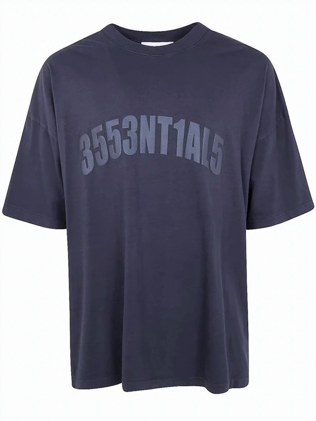 Boxy Black Crew Neck T-Shirt